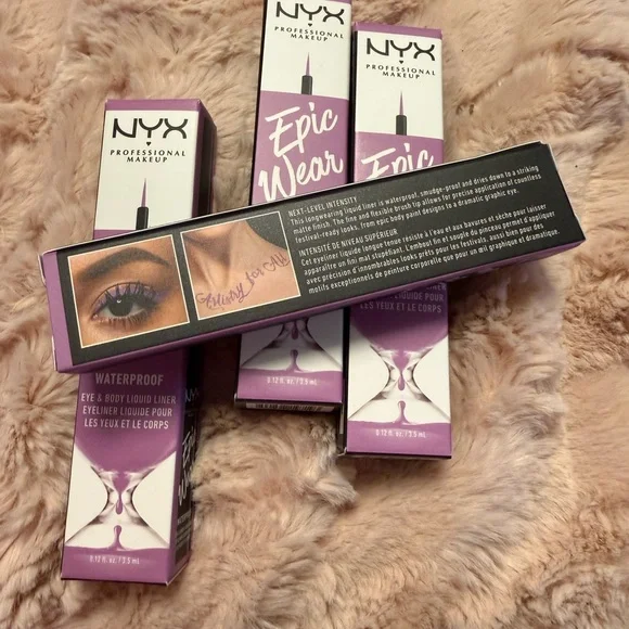 NYX Epic Wear Waterproof Eye & Body Liquid Liner - Lilac NIB - Picture 3 of 8
